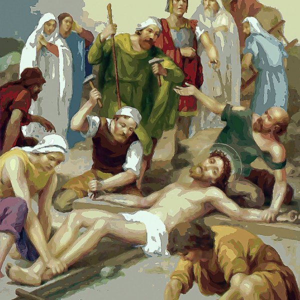 Stáció- XI. Jézust keresztre feszítik